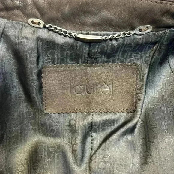 Laurél Brown Suede Coat  Blazer Embroidered Luxury - Picture 7 of 15